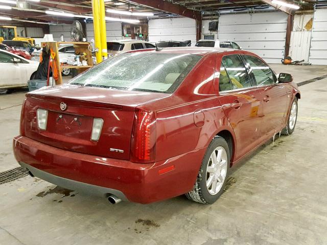 1G6DW677870141515 - 2007 CADILLAC STS RED photo 4