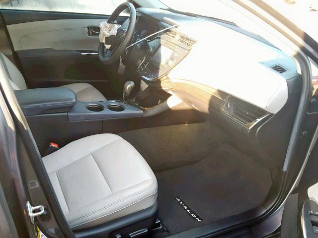 4T1BK1EB3FU180526 - 2015 TOYOTA AVALON XLE GRAY photo 5