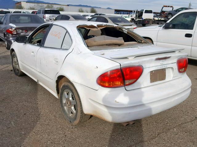 1G3NL52F03C148860 - 2003 OLDSMOBILE ALERO GL WHITE photo 3