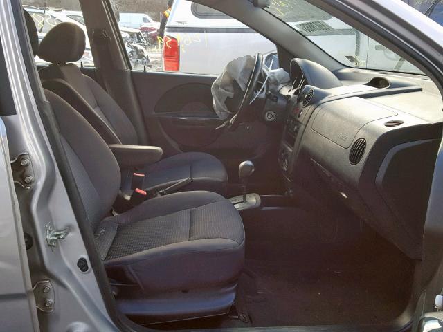 KL1TD666X8B008856 - 2008 CHEVROLET AVEO BASE Gümüş foto 5