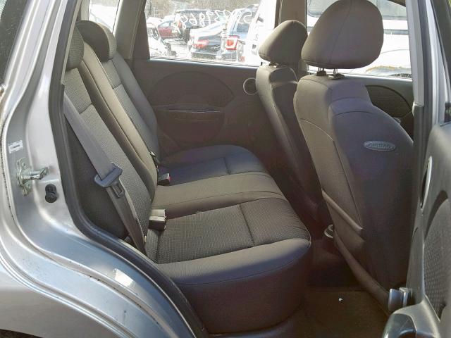 KL1TD666X8B008856 - 2008 CHEVROLET AVEO BASE Gümüş foto 6