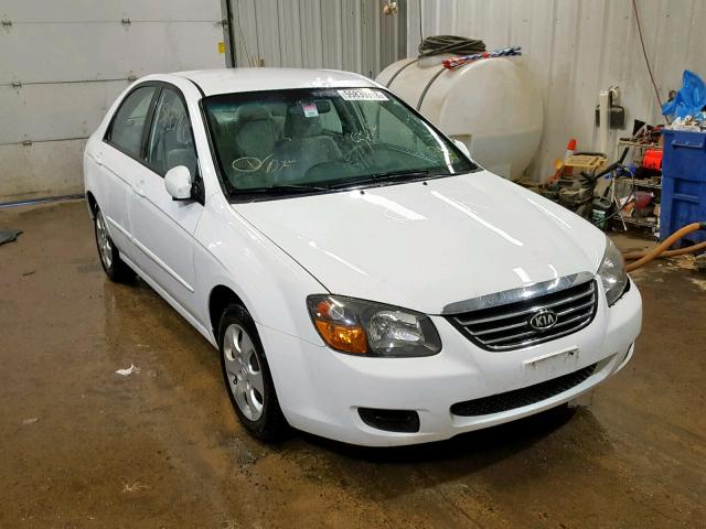 KNAFE221695620877 - 2009 KIA SPECTRA EX WHITE photo 1