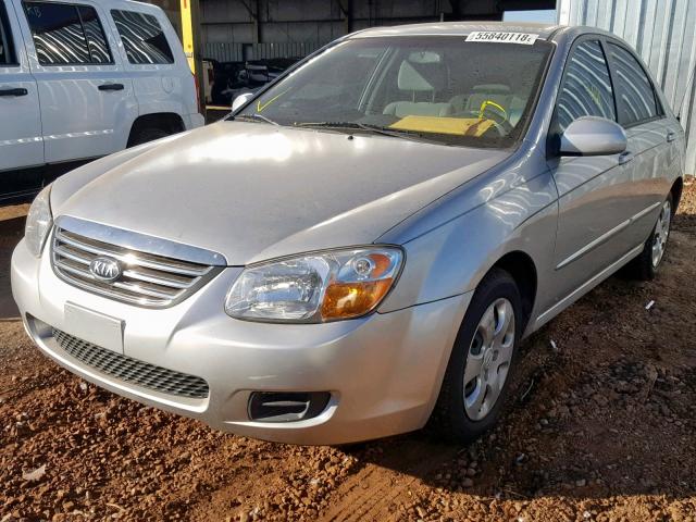 KNAFE121885540523 - 2008 KIA SPECTRA EX SILVER photo 2