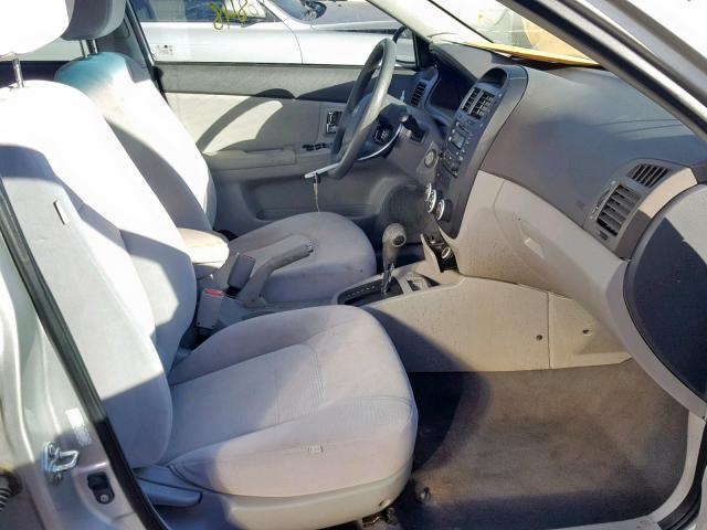 KNAFE121885540523 - 2008 KIA SPECTRA EX SILVER photo 5