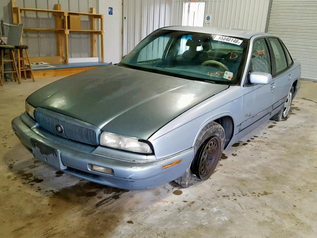 2G4WB52K7T1405728 - 1996 BUICK REGAL CUST BLUE photo 2