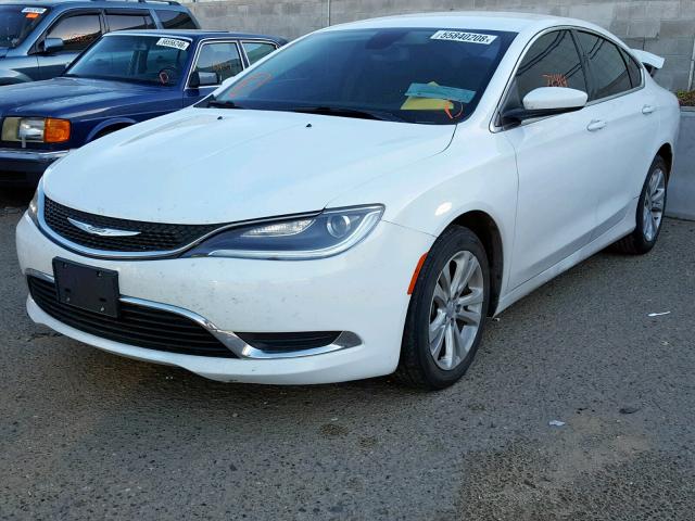 1C3CCCAB4FN598907 - 2015 CHRYSLER 200 LIMITE WHITE photo 2