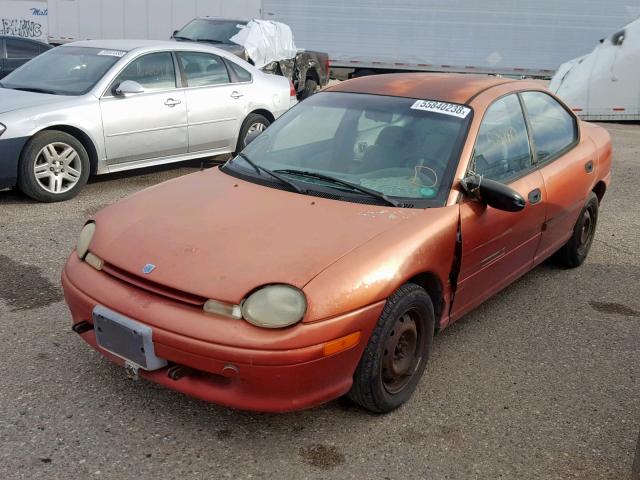 1B3ES47C1TD663437 - 1996 DODGE NEON HIGHL RED photo 2