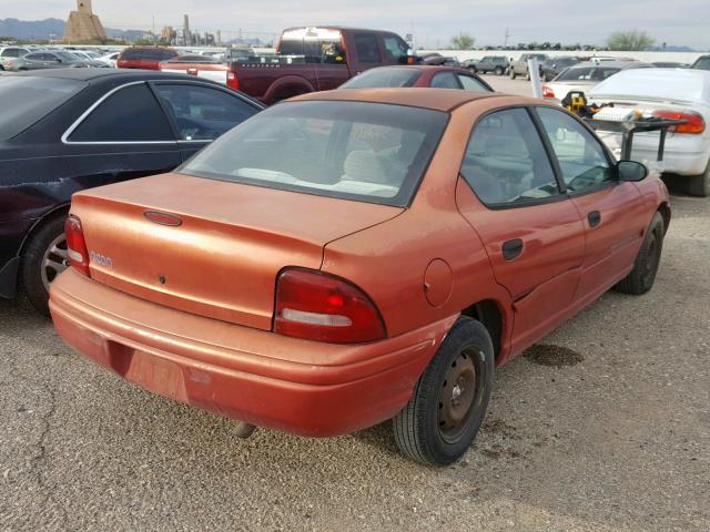 1B3ES47C1TD663437 - 1996 DODGE NEON HIGHL RED photo 4