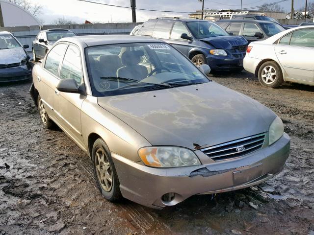 KNAFB121625148043 - 2002 KIA SPECTRA BA BEIGE photo 1