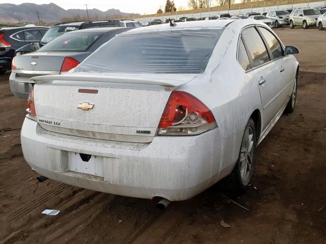 2G1WC5E31D1221675 - 2013 CHEVROLET IMPALA LTZ WHITE photo 4