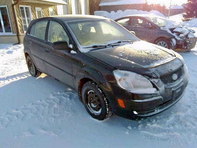 KNADE163366117049 - 2006 KIA RIO 5 BLACK photo 1