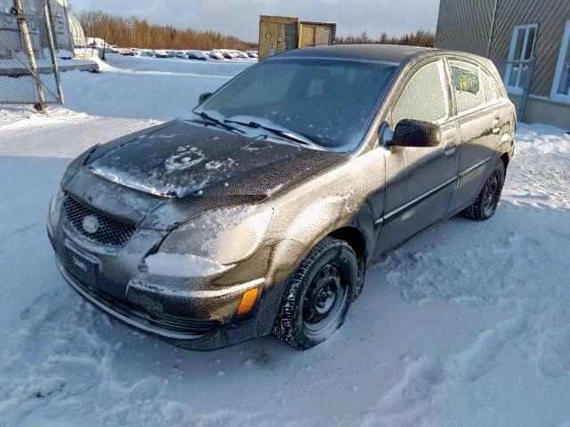 KNADE163366117049 - 2006 KIA RIO 5 BLACK photo 2