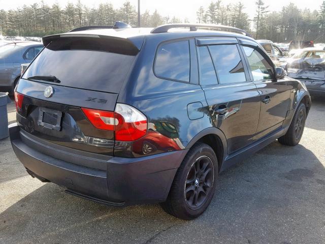 WBXPA73424WB27473 - 2004 BMW X3 2.5I BLACK photo 4