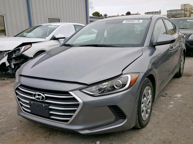 KMHD74LF5HU149962 - 2017 HYUNDAI ELANTRA SE GRAY photo 2