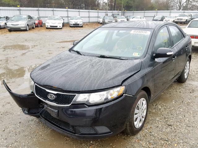 KNAFU4A27A5058145 - 2010 KIA FORTE EX BLACK photo 2