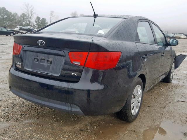 KNAFU4A27A5058145 - 2010 KIA FORTE EX BLACK photo 4