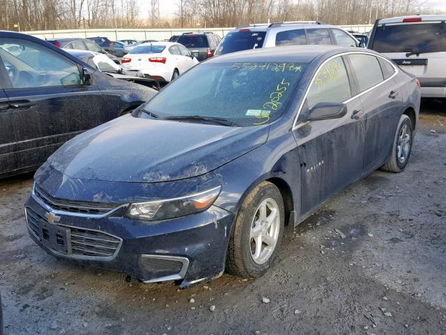 1G1ZB5STXHF232970 - 2017 CHEVROLET MALIBU LS შავი ფოტო 2