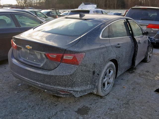 1G1ZB5STXHF232970 - 2017 CHEVROLET MALIBU LS შავი ფოტო 4