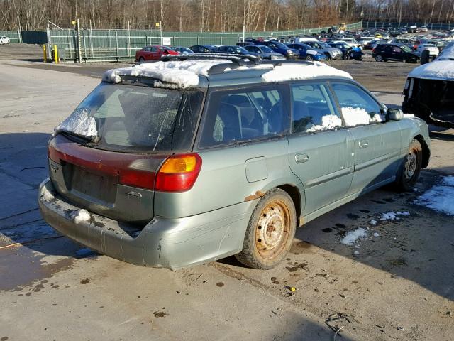 4S3BH635637311195 - 2003 SUBARU LEGACY L GREEN photo 4