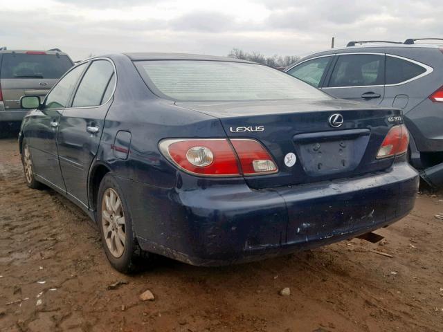 JTHBF30G425014042 - 2002 LEXUS ES 300 BLUE photo 3