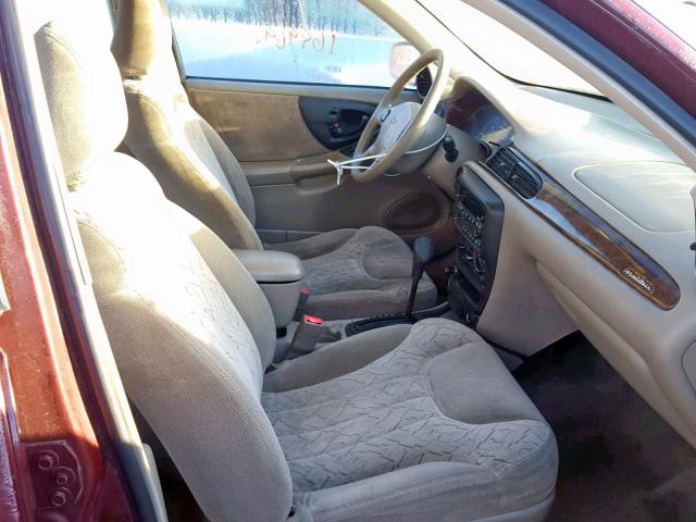 1G1NE52J716251647 - 2001 CHEVROLET MALIBU LS ბურგუნდია ფოტო 5