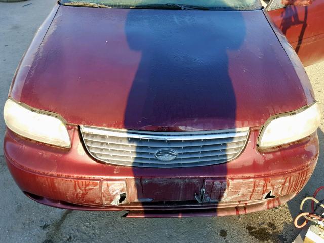 1G1NE52J716251647 - 2001 CHEVROLET MALIBU LS ბურგუნდია ფოტო 7