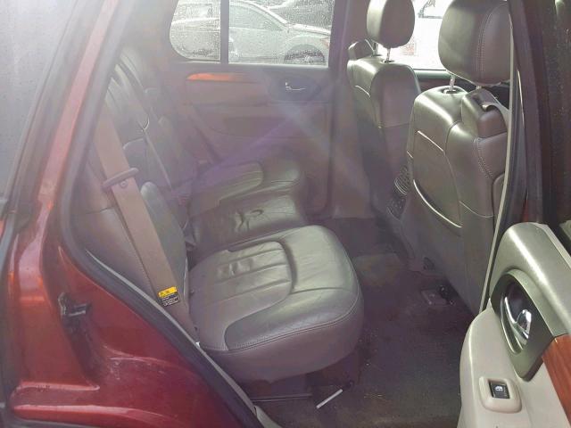 1GKDT13S432238197 - 2003 GMC ENVOY MAROON photo 6