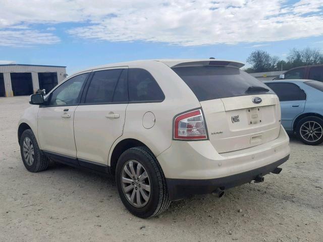 2FMDK38CX8BA02243 - 2008 FORD EDGE SEL CREAM photo 3