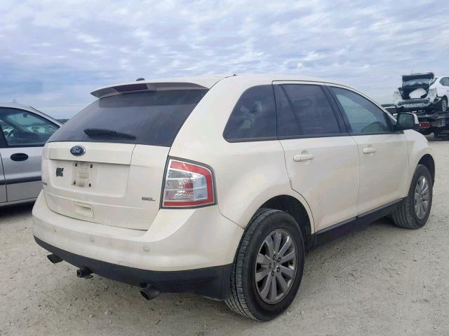 2FMDK38CX8BA02243 - 2008 FORD EDGE SEL CREAM photo 4