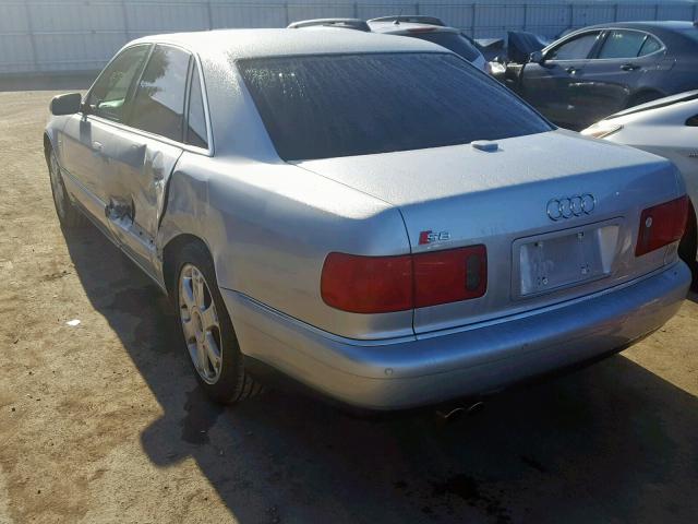 WAUGU54D21N012908 - 2001 AUDI S8 QUATTRO GRAY photo 3