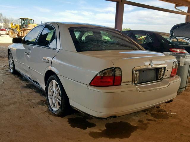 1LNHM87AX3Y662013 - 2003 LINCOLN LS WHITE photo 3
