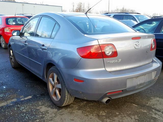 JM1BK12F361455308 - 2006 MAZDA 3 I GRAY photo 3