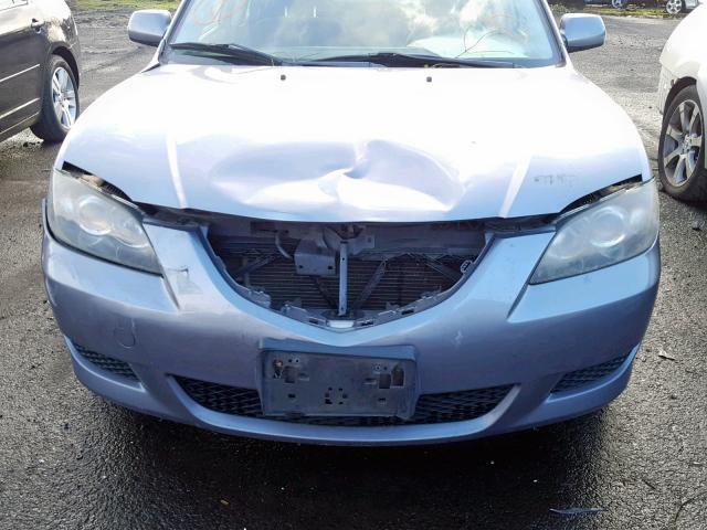 JM1BK12F361455308 - 2006 MAZDA 3 I GRAY photo 9