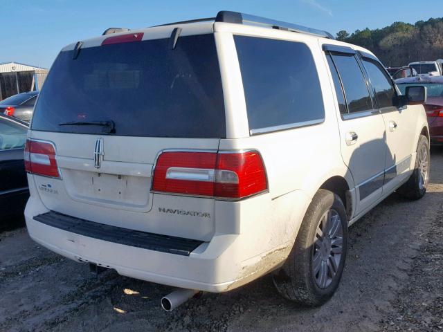 5LMFU27557LJ09504 - 2007 LINCOLN NAVIGATOR 白色 照片 4