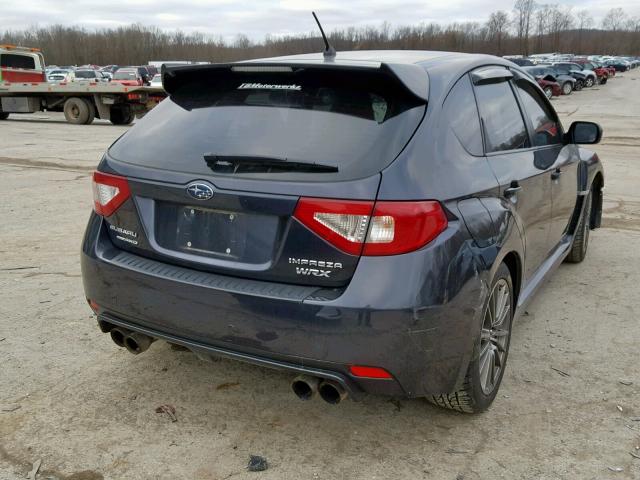 JF1GR7E64BG832144 - 2011 SUBARU IMPREZA WR GRAY photo 4