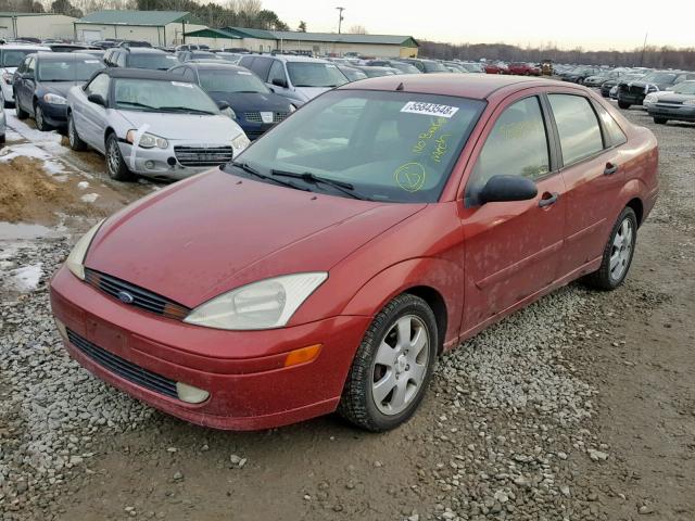 1FAFP38391W116257 - 2001 FORD FOCUS ZTS RED photo 2