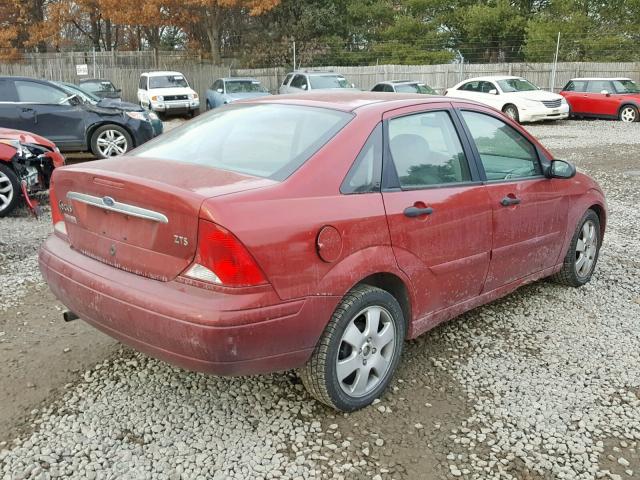1FAFP38391W116257 - 2001 FORD FOCUS ZTS RED photo 4