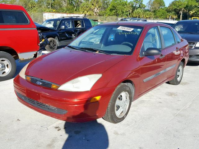 1FAFP33P01W127254 - 2001 FORD FOCUS LX RED photo 2