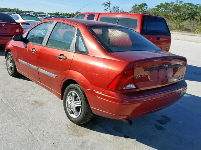 1FAFP33P01W127254 - 2001 FORD FOCUS LX RED photo 3