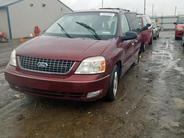 2FMDA58296BA43725 - 2006 FORD FREESTAR L RED photo 2