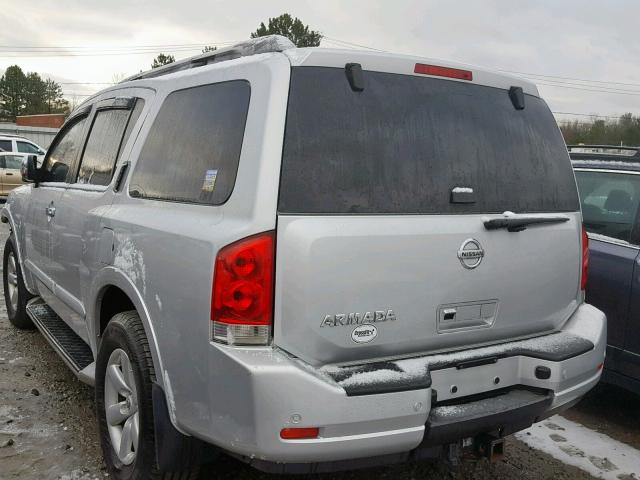 5N1AA0NC7CN616205 - 2012 NISSAN ARMADA SV SILVER photo 3