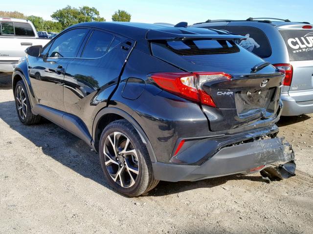 NMTKHMBX0KR070423 - 2019 TOYOTA C-HR XLE BLACK photo 3