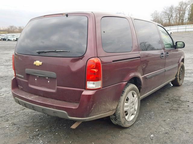 1GNDV23L06D113282 - 2006 CHEVROLET UPLANDER L BURGUNDY photo 4