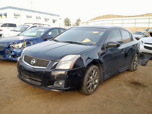 3N1CB6AP9CL730599 - 2012 NISSAN SENTRA SE- BLACK photo 2