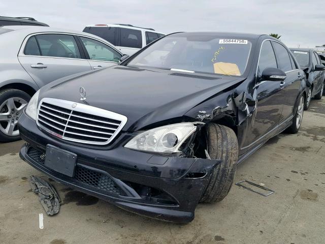 WDDNG71X48A228830 - 2008 MERCEDES-BENZ S 550 BLACK photo 2