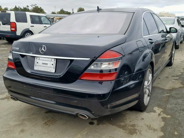 WDDNG71X48A228830 - 2008 MERCEDES-BENZ S 550 BLACK photo 4