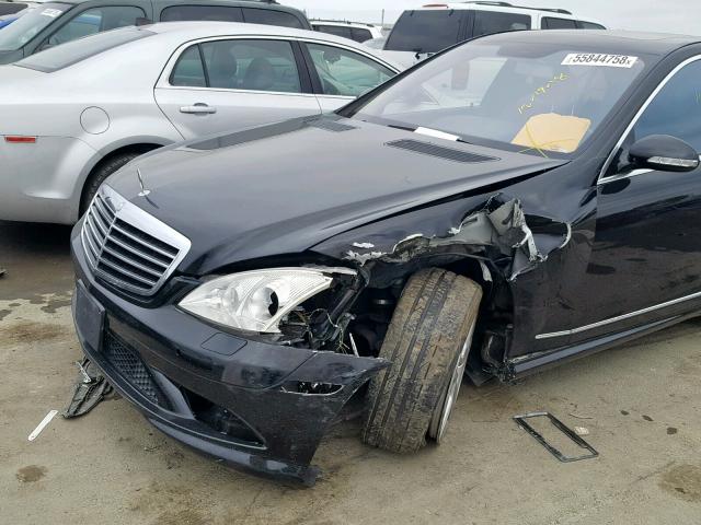 WDDNG71X48A228830 - 2008 MERCEDES-BENZ S 550 BLACK photo 9