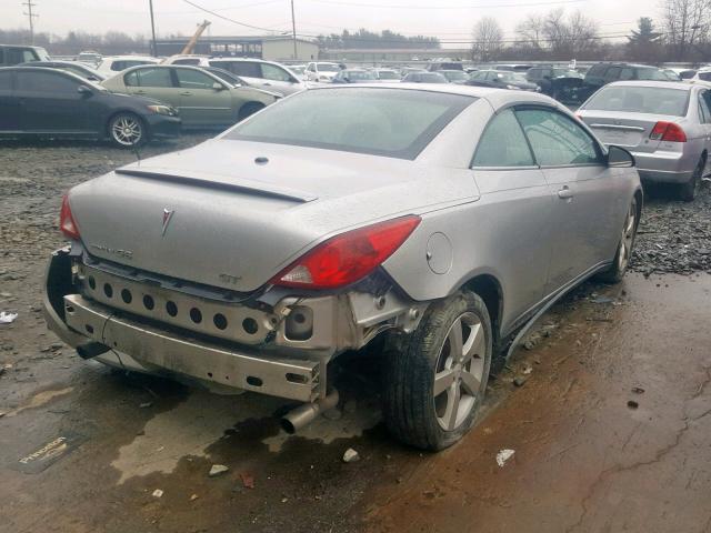 1G2ZH361074258785 - 2007 PONTIAC G6 GT SILVER photo 4