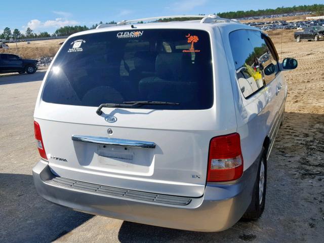 KNDUP131446550554 - 2004 KIA SEDONA EX WHITE photo 4