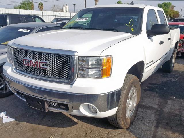 2GTEC638781155811 - 2008 GMC NEW SIERRA WHITE photo 2